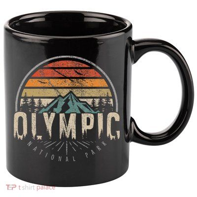 Retro O.L.Y.M.P.I.C National Park Us Vintage 11oz C Handle Ceramic Mug
