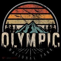 Retro O.L.Y.M.P.I.C National Park Us Vintage Poster