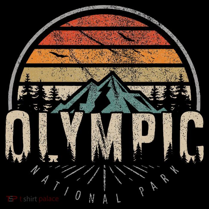 Retro O.L.Y.M.P.I.C National Park Us Vintage Poster