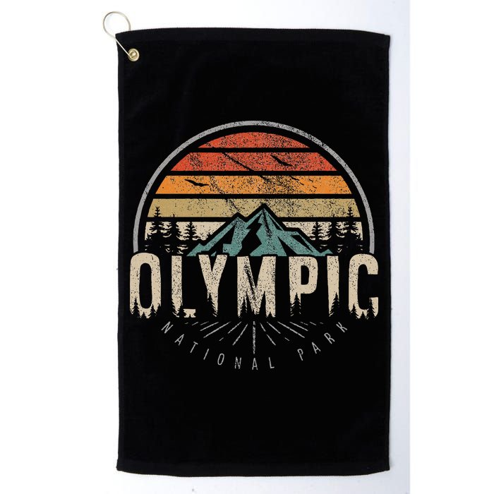 Retro O.L.Y.M.P.I.C National Park Us Vintage Golf Towel