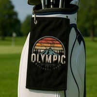 Retro O.L.Y.M.P.I.C National Park Us Vintage Golf Towel