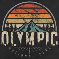 Retro O.L.Y.M.P.I.C National Park Us Vintage Golf Towel