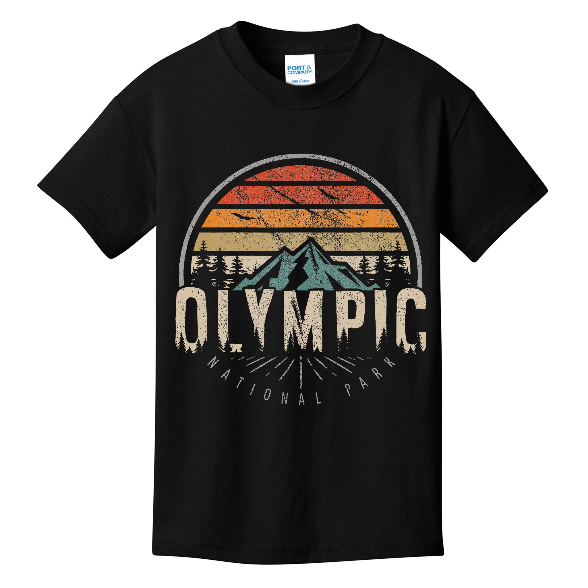 Retro O.L.Y.M.P.I.C National Park Us Vintage Kids T-Shirt