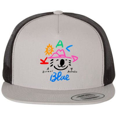 RIP Olivia Newton Koala Blue Australia Flat Bill Trucker Hat