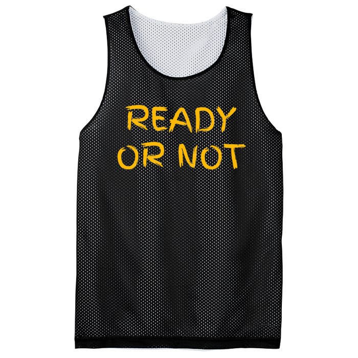 Ready Or Not Fugee Mesh Reversible Basketball Jersey Tank