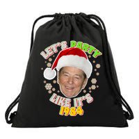 Ronald Reagan Let's Party Like It's 1984 Drawstring Bag