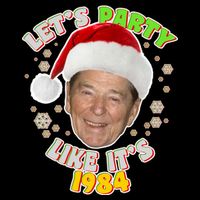 Ronald Reagan Let's Party Like It's 1984 Drawstring Bag