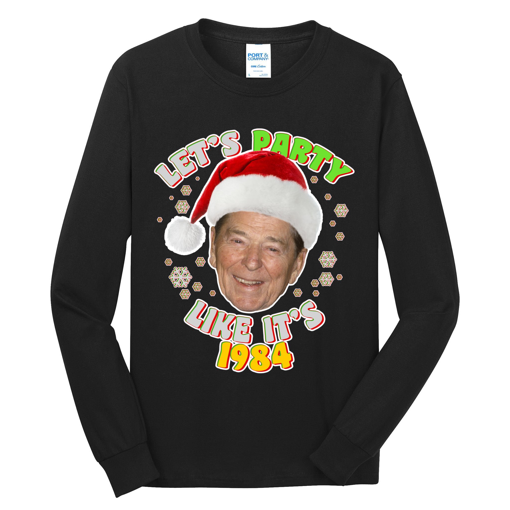 Ronald Reagan Let's Party Like It's 1984 Tall Long Sleeve T-Shirt