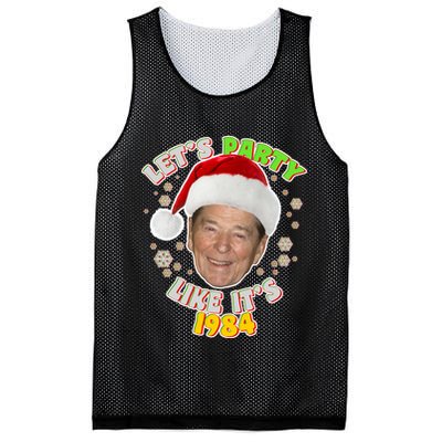 Ronald Reagan Let's Party Like It's 1984 Mesh Reversible Basketball Jersey Tank