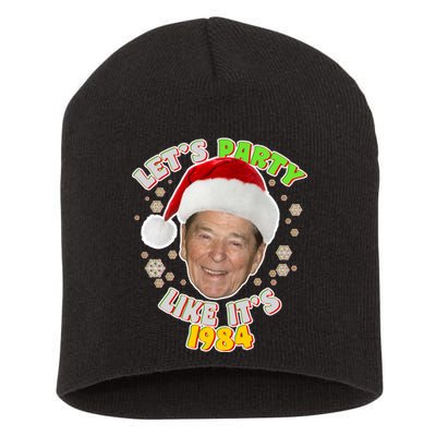 Ronald Reagan Let's Party Like It's 1984 Short Acrylic Beanie