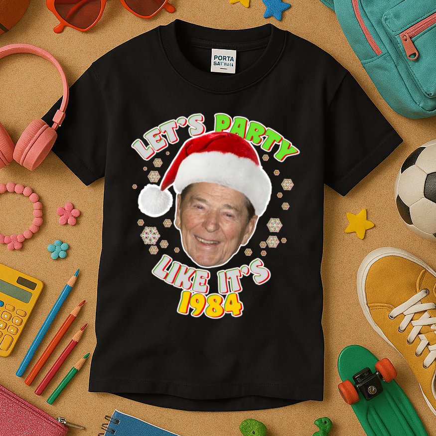 Ronald Reagan Let's Party Like It's 1984 Kids T-Shirt