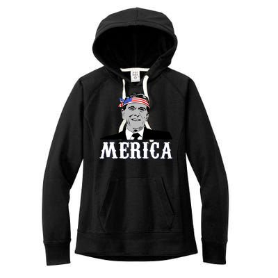 Ronald Reagan Merica Women's Fleece Hoodie