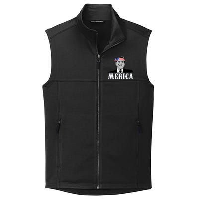 Ronald Reagan Merica Collective Smooth Fleece Vest