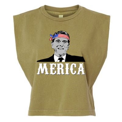 Ronald Reagan Merica Garment-Dyed Women's Muscle Tee