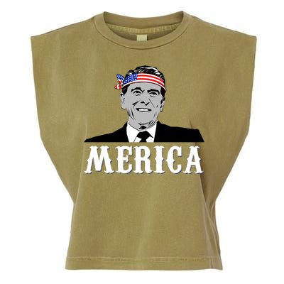 Ronald Reagan Merica Garment-Dyed Women's Muscle Tee