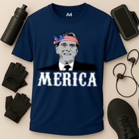 Ronald Reagan Merica Cooling Performance Crew T-Shirt
