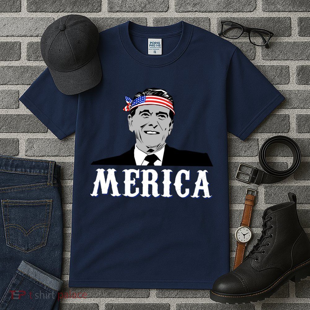 Ronald Reagan Merica Tall T-Shirt