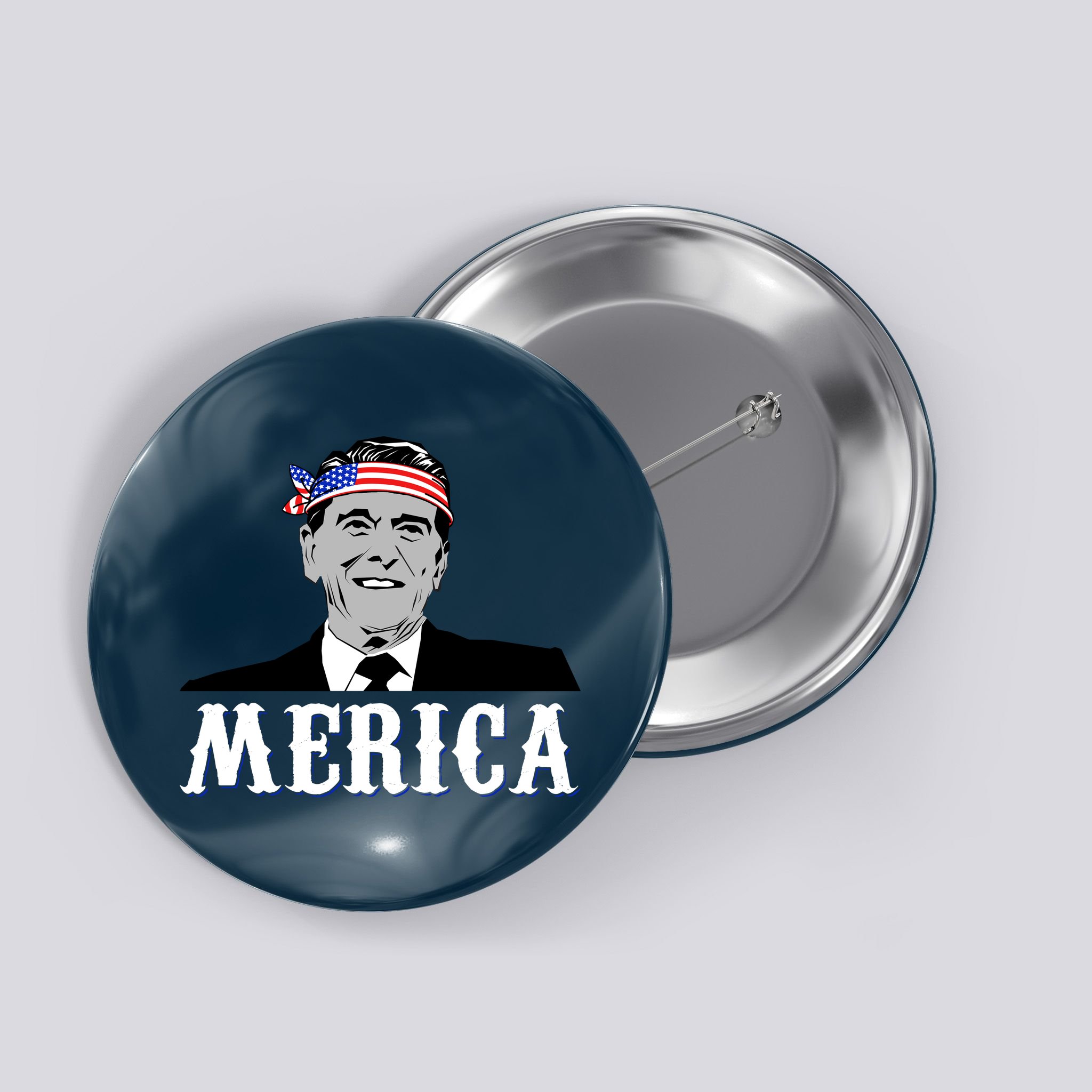 Ronald Reagan Merica Button