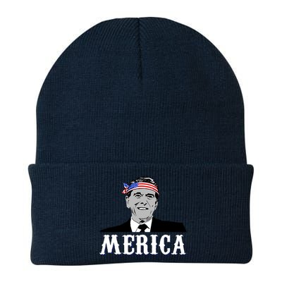 Ronald Reagan Merica Knit Cap Winter Beanie