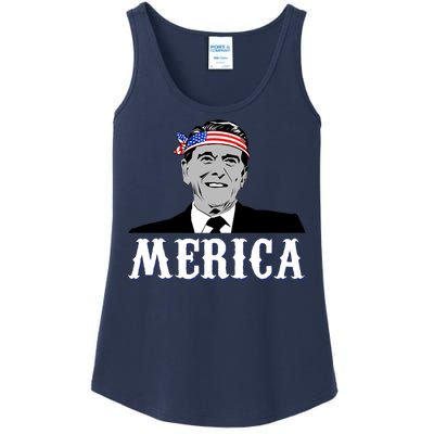 Ronald Reagan Merica Ladies Essential Tank