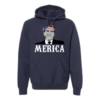 Ronald Reagan Merica Premium Hoodie