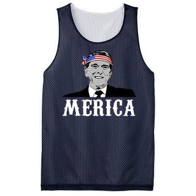 Ronald Reagan Merica Mesh Reversible Basketball Jersey Tank