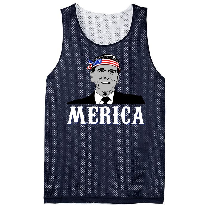 Ronald Reagan Merica Mesh Reversible Basketball Jersey Tank