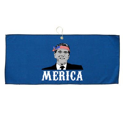 Ronald Reagan Merica Large Microfiber Waffle Golf Towel