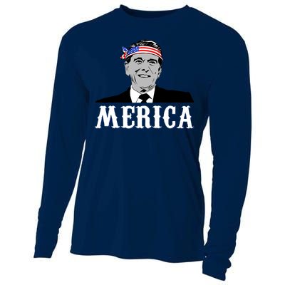 Ronald Reagan Merica Cooling Performance Long Sleeve Crew