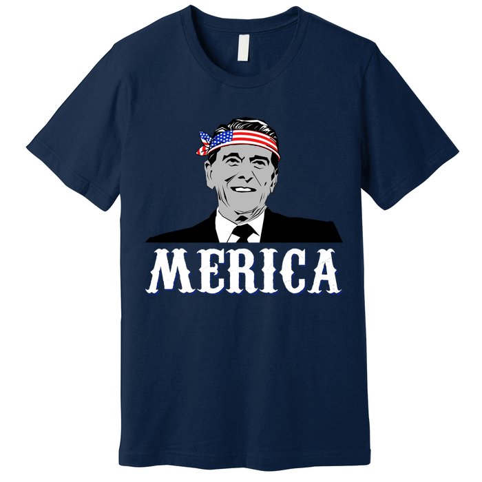 Ronald Reagan Merica Premium T-Shirt