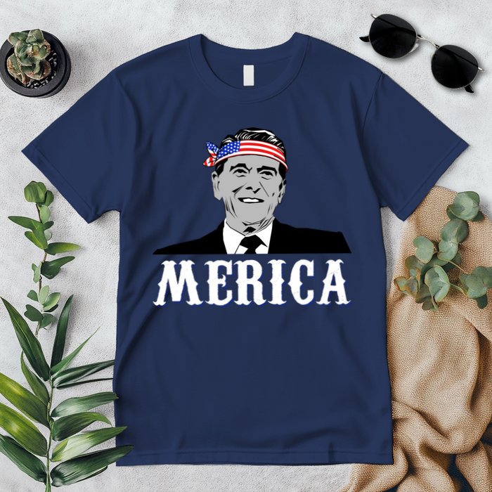 Ronald Reagan Merica Premium T-Shirt