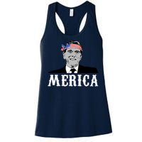 Ronald Reagan Merica Women's Racerback Tank