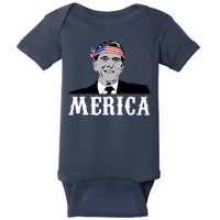 Ronald Reagan Merica Baby Bodysuit