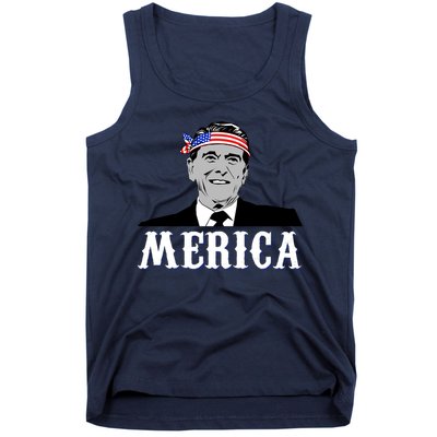 Ronald Reagan Merica Tank Top