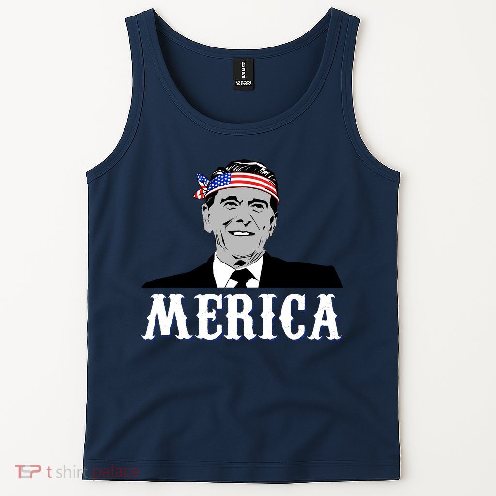 Ronald Reagan Merica Tank Top