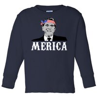 Ronald Reagan Merica Toddler Long Sleeve Shirt