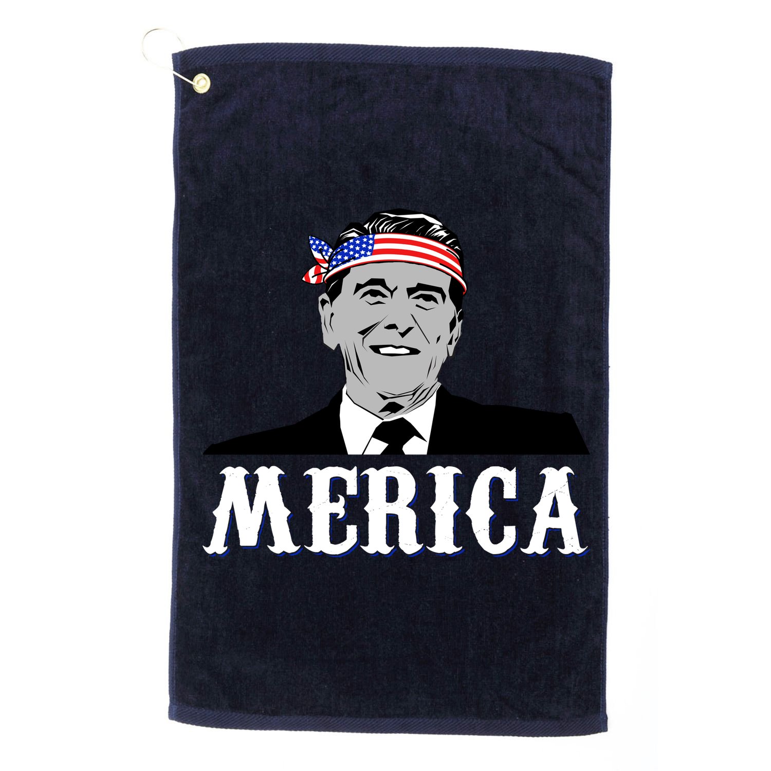 Ronald Reagan Merica Golf Towel