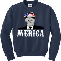 Ronald Reagan Merica Kids Sweatshirt