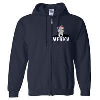 Ronald Reagan Merica Full Zip Hoodie