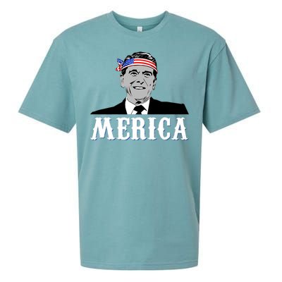 Ronald Reagan Merica Sueded Cloud Jersey T-Shirt