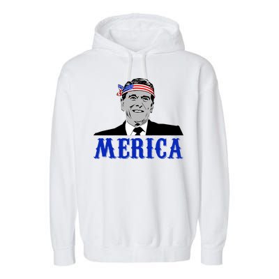 Ronald Reagan Merica Garment-Dyed Fleece Hoodie