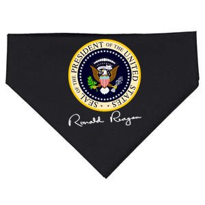 Ronald Reagan Presidential Seal Signature USA-Made Doggie Bandana