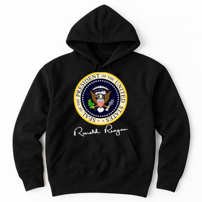 Ronald Reagan Presidential Seal Signature Hoodie