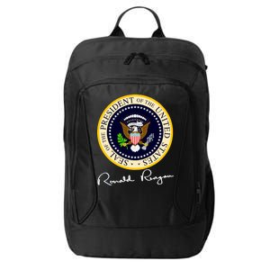 Ronald Reagan Presidential Seal Signature City Backpack