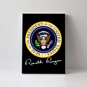 Ronald Reagan Presidential Seal Signature Canvas