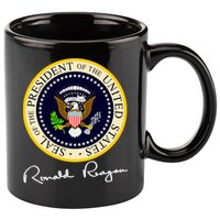 Ronald Reagan Presidential Seal Signature 11oz C Handle Ceramic Mug
