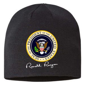 Ronald Reagan Presidential Seal Signature Sustainable Beanie