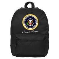 Ronald Reagan Presidential Seal Signature 16 in Basic Backpack