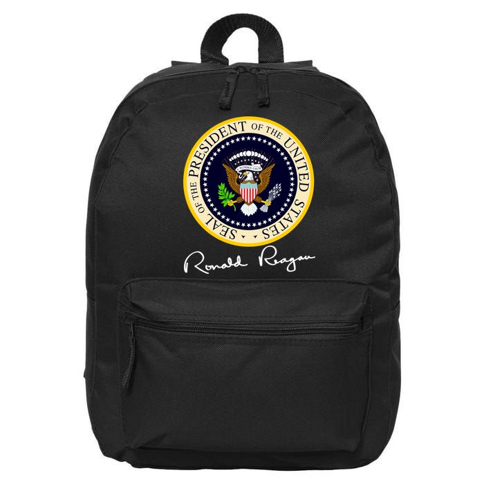 Ronald Reagan Presidential Seal Signature 16 in Basic Backpack