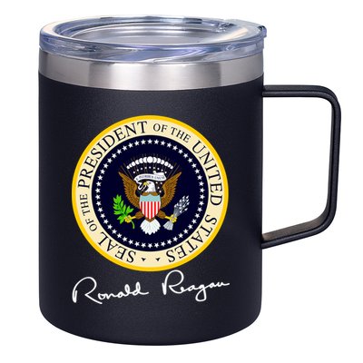 Ronald Reagan Presidential Seal Signature 12oz Stainless Steel Coffee Mug
